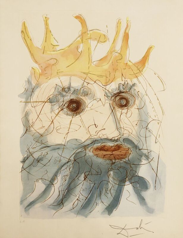 Salvador Dalí, ‘King Saul’, 1975, Print, Etching with stencil hand-colouring, Sworders