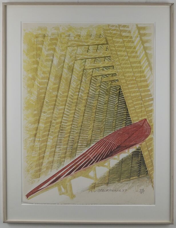 Robert Stackhouse, ‘Red Deck and Passage Structure’, 1987, Print, Lithograph, Capsule Gallery Auction