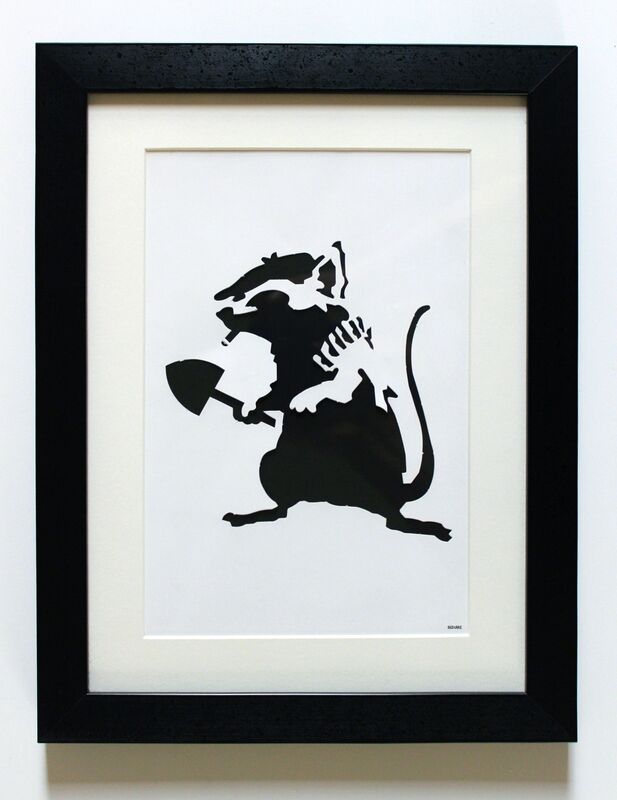 Banksy, ‘Rat stencil’, 2002, Ephemera or Merchandise, Diecut paper stencil, EHC Fine Art Gallery Auction
