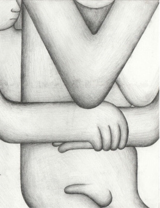 Justin Liam O'Brien, ‘Boy holding’, 2018, Drawing, Collage or other Work on Paper, Graphite on paper, CHART