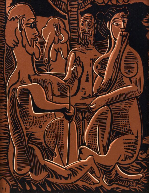 Pablo Picasso, ‘Le Déjeuner sur l'herbe’, 1962, Print, Linocut, Hindman