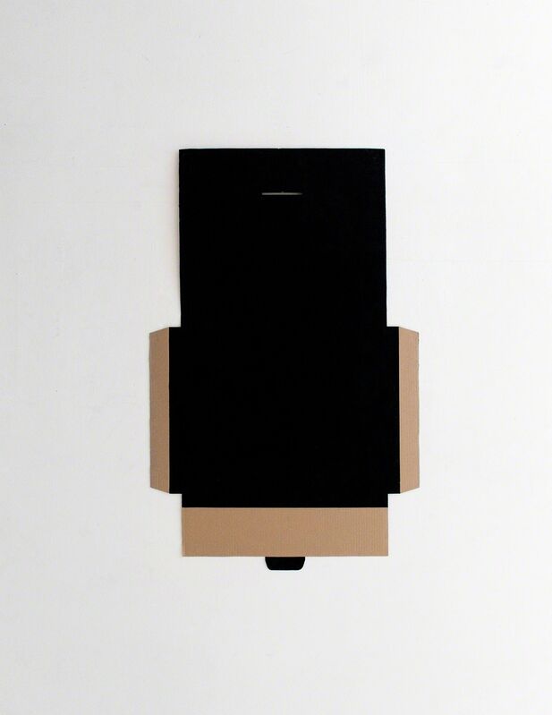 Carlos Nunes, ‘untitled, black hole series’, 2019, Sculpture, Cardboard box and candle soot, Galeria Raquel Arnaud