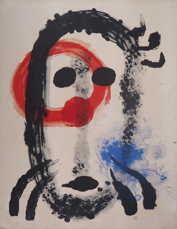 Joan Miró, ‘Portrait surréaliste’, 1961, Drawing, Collage or other Work on Paper, Original lithograph in colours, AFL