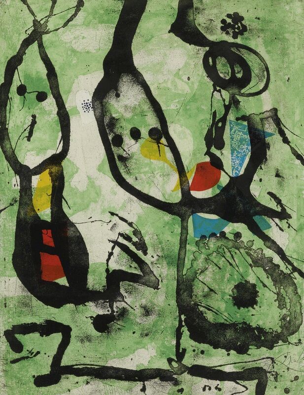 Joan Miró, ‘Grans Rupestres IV (D. 1056)’, 1979, Print, Etching printed in colors, Sotheby's
