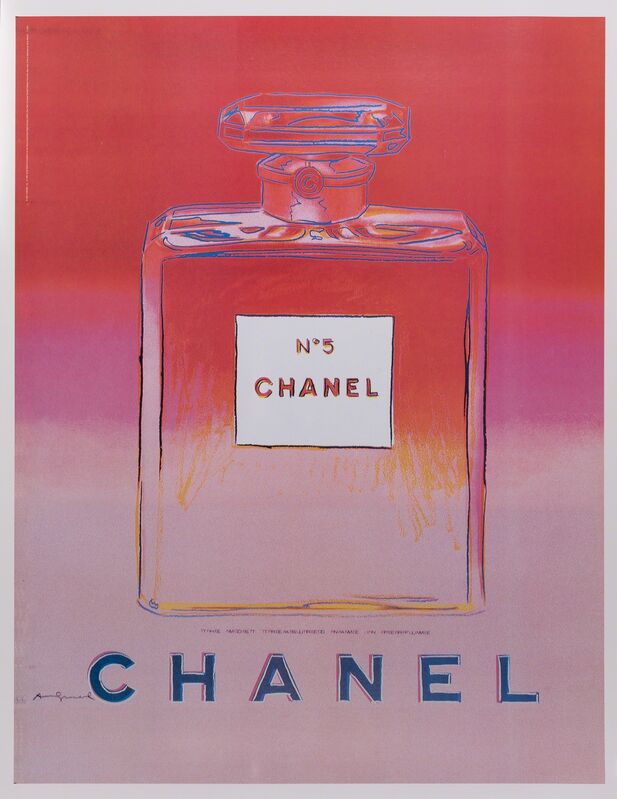 Andy Warhol, ‘Chanel No. 5, Suite of Four’, Reproduction, Offset color screenprint on paper laid to linen, Doyle