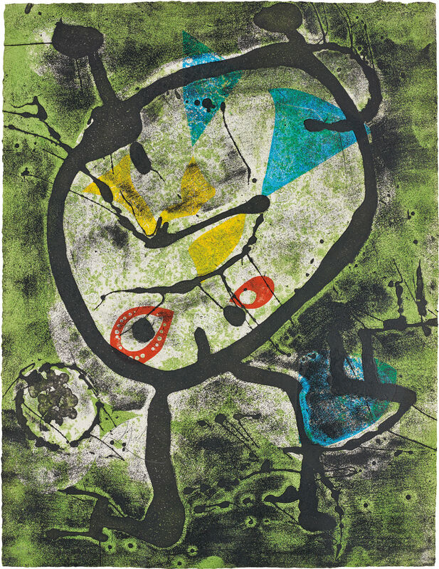 Joan Miró, ‘Grans Rupestres II (Large Cave Paintings II)’, 1979, Print, Etching in colours, on Arches paper, the full sheet., Phillips
