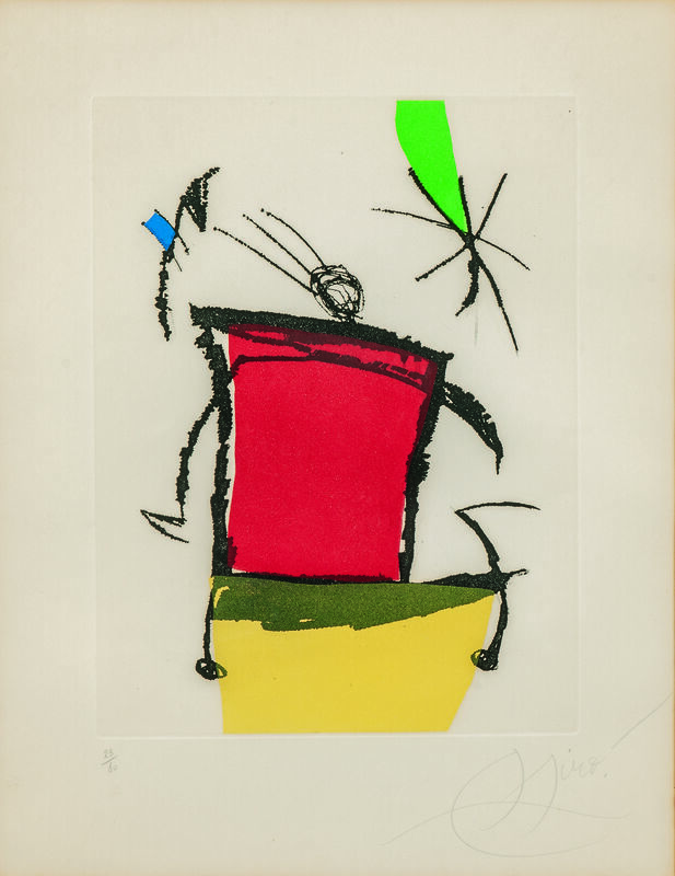 Joan Miró, ‘The Suite Chanteur des Rues’, 1981, Print, Color etchings with aquatint on cream paper, Skinner
