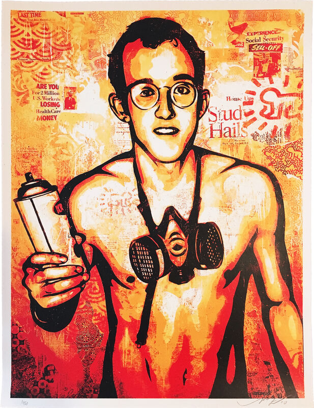 Shepard Fairey, ‘Keith Haring’, 2010, Print, Original serigraphy on paper, EHC Fine Art Gallery Auction