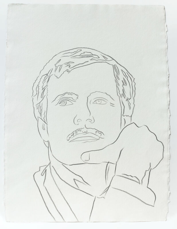 Andy Warhol, ‘Andy Warhol, Graphite Work on Paper of Ted Turner, 1986’, 1986, Drawing, Collage or other Work on Paper, Graphite on Paper, Hedges Projects