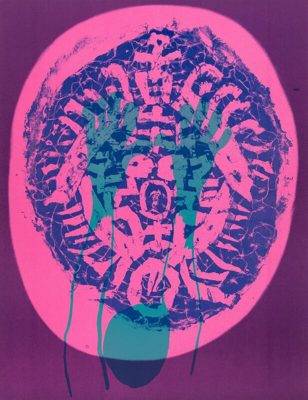 Nam Kwan, ‘Human Mask, from Official Arts Portfolio of the XXIVth Olympiad, Seoul, Korea’, 1988, Print, Lithograph in colors on wove paper, Heritage Auctions