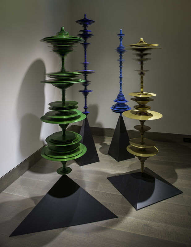 Elizabeth Turk, ‘Pinto's Spinetail ’, 2020, Sculpture, Anodized aluminum (gold), Hirschl & Adler