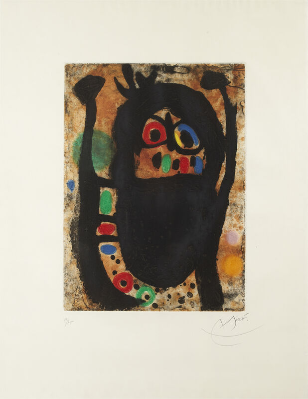 Joan Miró, ‘La Femme aux Bijoux’, 1968, Print, Etching, Aquatint, and Carborundum, Denis Bloch Fine Art