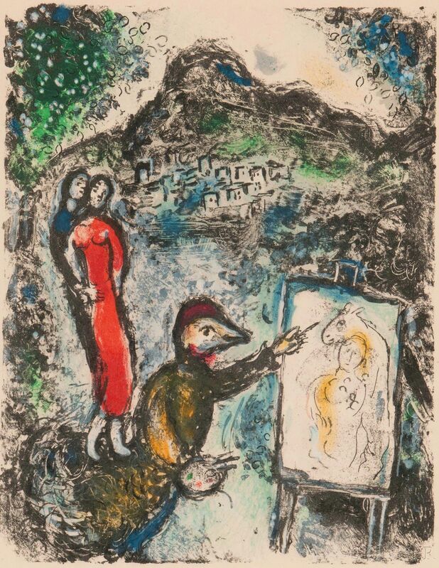 Marc Chagall, ‘Devant Saint-Jeannet’, 1972, Print, Color lithograph on paper, Skinner