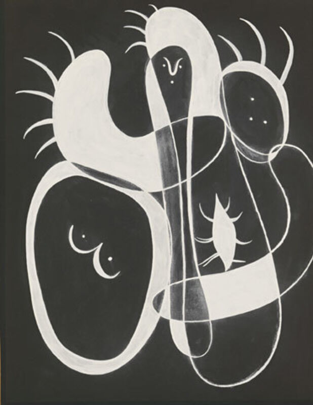 Joan Miró, ‘Sans Titre’, 1934, Drawing, Collage or other Work on Paper, Gouache on black paper, Opera Gallery