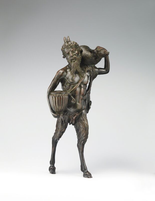 Andrea Briosco, called Riccio, ‘Pan’, ca. 1510–1520, Sculpture, Bronze, The Metropolitan Museum of Art