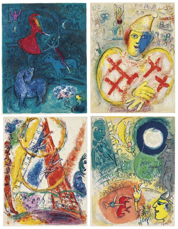 Marc Chagall, ‘Cirque, Tériade Editeur, Paris, 1967’, Print, The complete set of thirty-eight lithographs (23 in colors), on Arches paper, Christie's