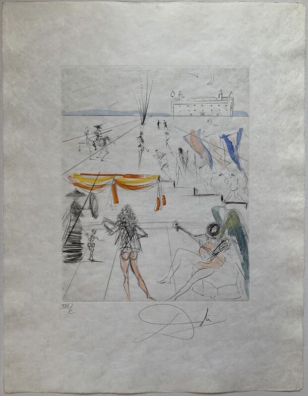 Salvador Dalí, ‘Hippies (Complete Portfolio)’, 1969-70, Print, Eleven etchings with hand-colouring on Japon nacré pape, Puccio Fine Art