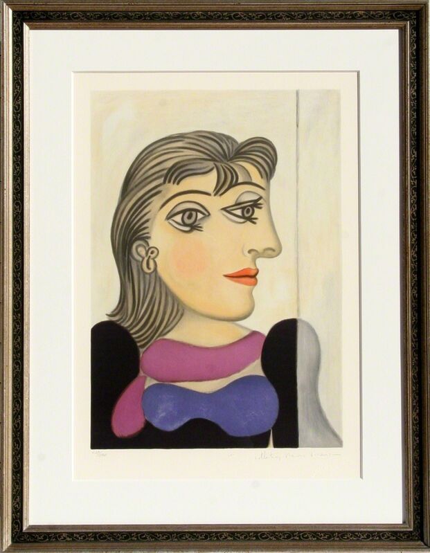 Pablo Picasso, ‘Bust de Femme au Foulard Mauve’, 1973-original created in 1937, Print, Lithograph on Arches Paper, RoGallery