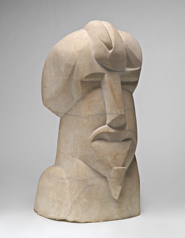 Henri Gaudier-Brzeska, ‘Hieratic Head of Ezra Pound’, 1914, Sculpture, Marble, National Gallery of Art, Washington, D.C.