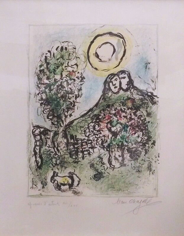Marc Chagall, ‘LE BAOU DE ST-JEANNET II’, 1969, Print, LITHOGRAPH IN COLORS, Gallery Art