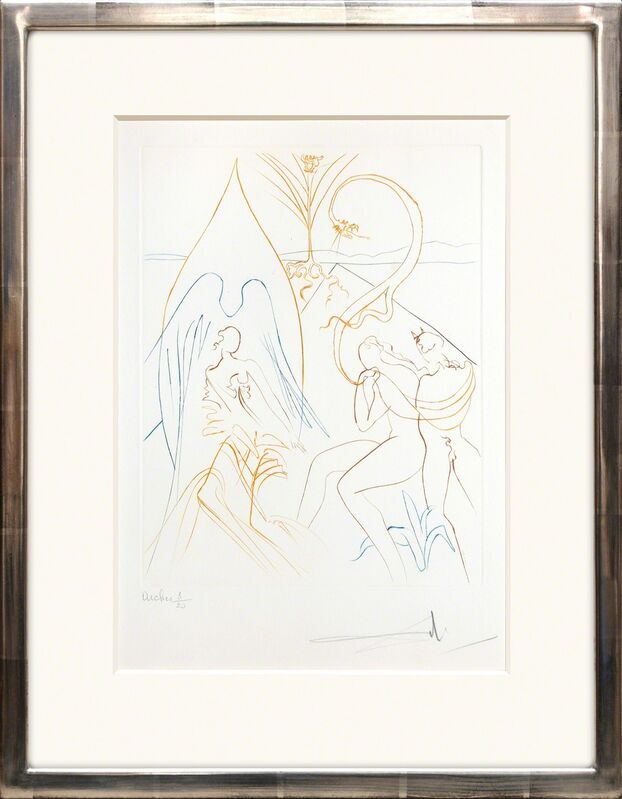 Salvador Dalí, ‘L’arbre de vie. (The Tree of Life.)’, 1974, Print, Drypoint etching in colours on Vélin d’Arches paper, Peter Harrington Gallery