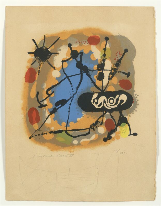 Joan Miró, ‘Untitled (Planche pour Atmosfera Miró)’, 1959, Print, Lithography in colours, DIGARD AUCTION