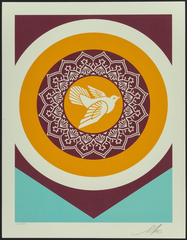 Shepard Fairey, ‘Untitled, from Obey Peace Series 2 (Doves)’, 2015, Print, Silkscreen in colors on Stonehenge Natural paper, Heritage Auctions