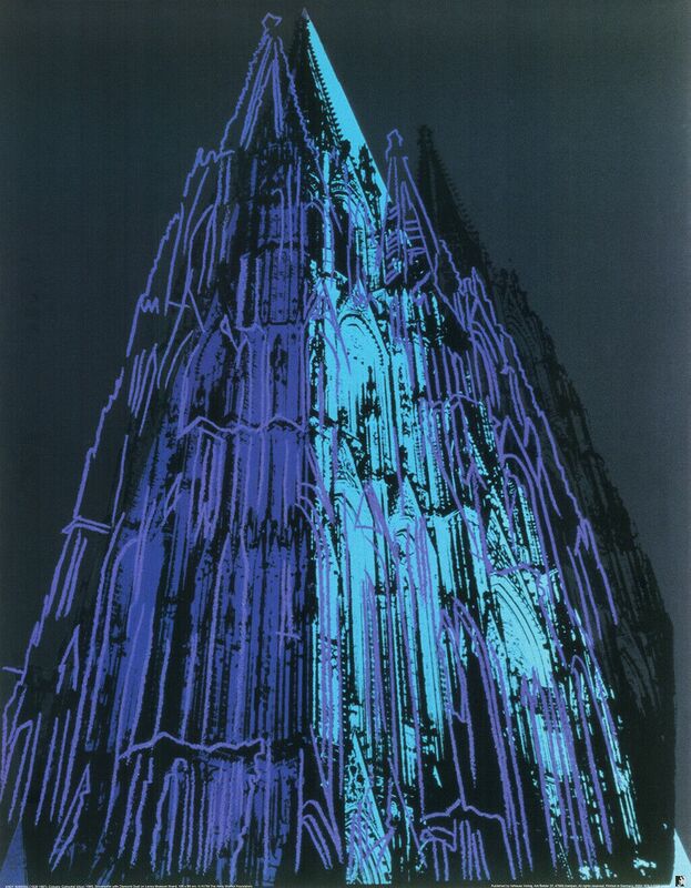 Andy Warhol, ‘Cologne Cathedral (blue), 1985’, 1985, Reproduction, Offset Lithograph on heavy paper, Cerbera Gallery