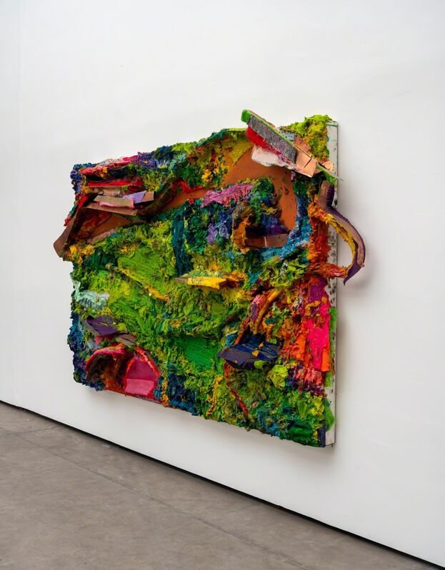 Nuno Ramos, ‘Sol a pino 01’, 2018, Painting, Encaustic, oil, cloth, plastic and metal on wood, Fortes D'Aloia & Gabriel