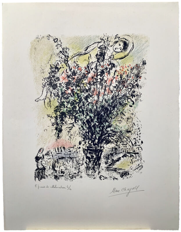 Marc Chagall, ‘Le Bouquet de Paris’, 1971, Print, Lithograph, Galerie Raphael