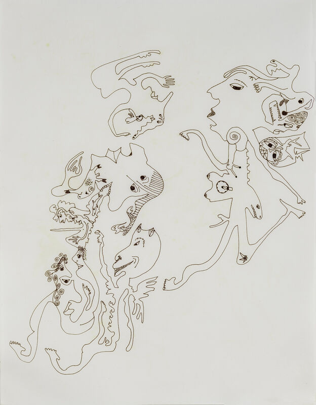 Jeanne Brousseau, ‘Untitled’, about 1994–98, Drawing, Collage or other Work on Paper, Ink marker on paper, Hirschl & Adler