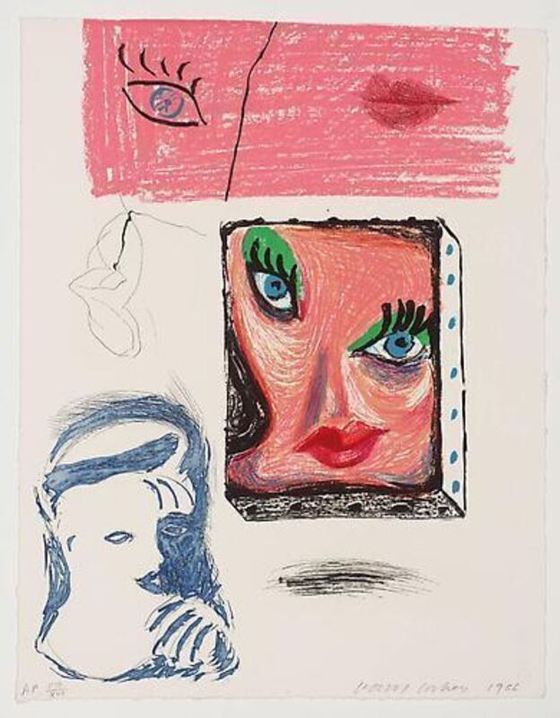 David Hockney, ‘An Image of Celia’, 1986, Print, Lithograph, etching and aquatint in color, Vertu Fine Art