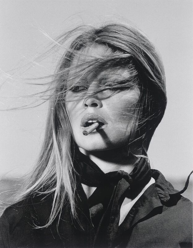 Terry O'Neill, ‘Co Signed Brigitte Bardot smoking cigar’, 1971, Photography, Original Silver Gelatin, Lyons Gallery