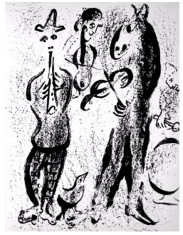 Marc Chagall, ‘Itinerant Players from Chagall Lithographs I’, 1960, Print, Lithograph, New River Fine Art