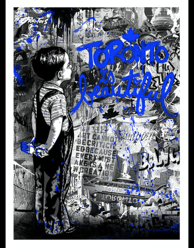 Mr. Brainwash, ‘Toronto is Beautiful (Blue) ’, 2019, Painting, Limited Edition Silkscreen of 20, Liss Gallery