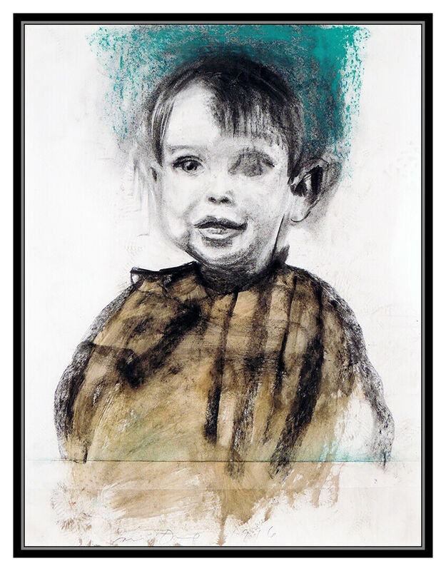 Jim Dine, ‘The Artist as a Boy’, 1996, Drawing, Collage or other Work on Paper, Charcoal, Pastel, Watercolor on Art Paper, Original Art Broker