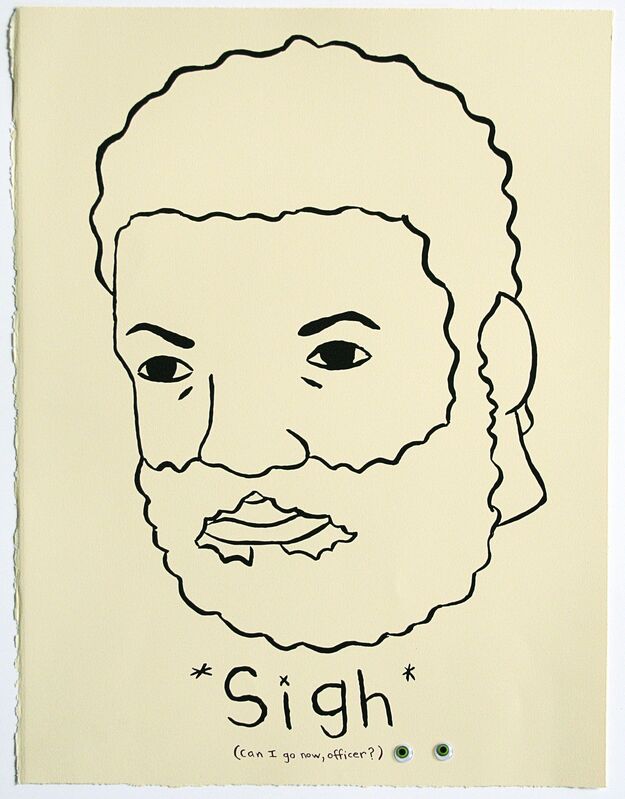 David Leggett, ‘Sigh’, 2017, Print, Screenprint and Collage, Spudnik Press Cooperative