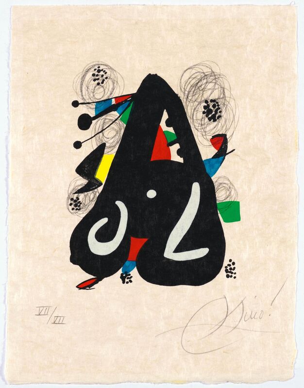Joan Miró, ‘From: La Mélodie Acide’, 1980, Print, Colour lithograph, Koller Auctions