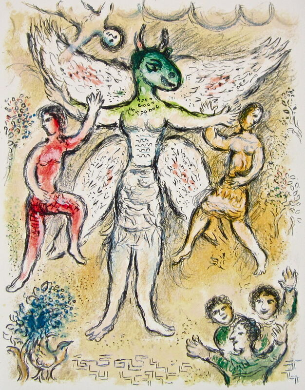 Marc Chagall, ‘“Eupeithes,” from L'Odyssée (Mourlot 749-830; Cramer 96)’, 1989, Ephemera or Merchandise, Offset lithograph on Fabriano wove paper, Art Commerce