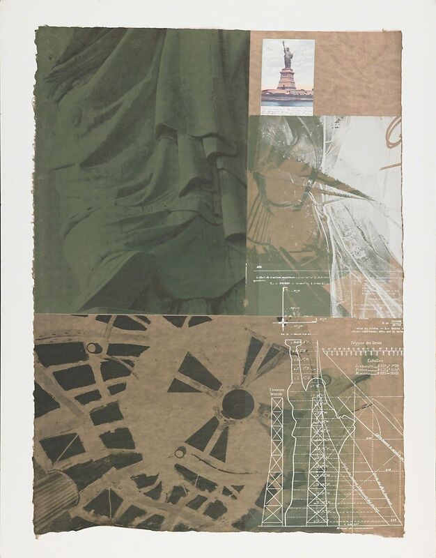 Robert Rauschenberg, ‘Statue of Liberty’, 1983, Print, Screenprint in colors with collage, Rago/Wright/LAMA