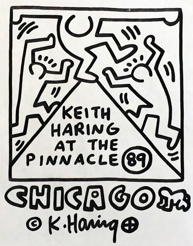 Keith Haring, ‘Keith Haring The Pinnacle Chicago 1989’, 1989, Print, Offset printed, Lot 180