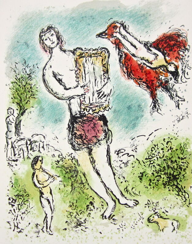 Marc Chagall, ‘“Theoclymenus,” from L'Odyssée (Mourlot 749-830; Cramer 96)’, 1989, Ephemera or Merchandise, Offset lithograph on Fabriano wove paper, Art Commerce