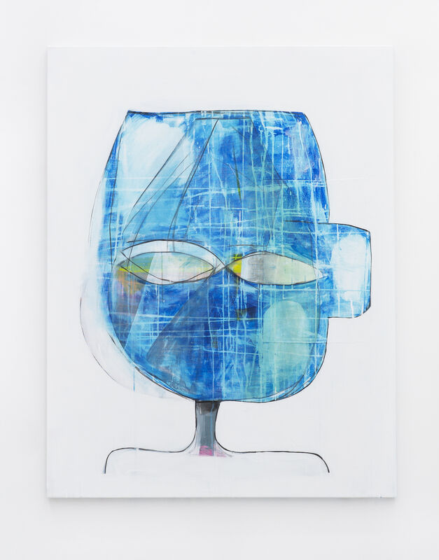 Tom Król, ‘Das Blaue’, 2020, Painting, Acrylic, acrylic laquer, ink, oil, linen on canvas, fiebach, minninger