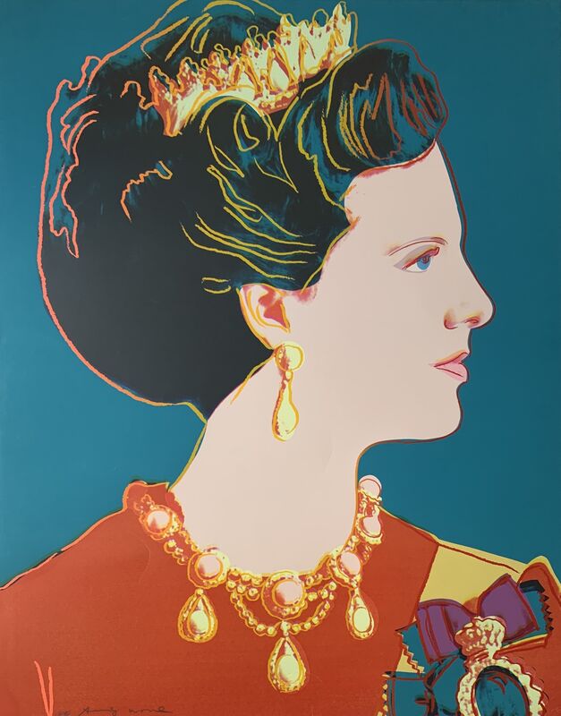 Andy Warhol, ‘Queen Margrethe II of Denmark, from: Reigning Queens’, 1985, Print, Screenprint in colors on Lenox Museum Board, Artsy x Capsule Auctions