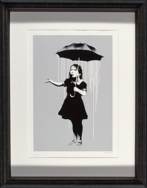Banksy, ‘NOLA (White Rain)’, 2008, Print, Screenprint in colors on Arches paper, Heritage Auctions