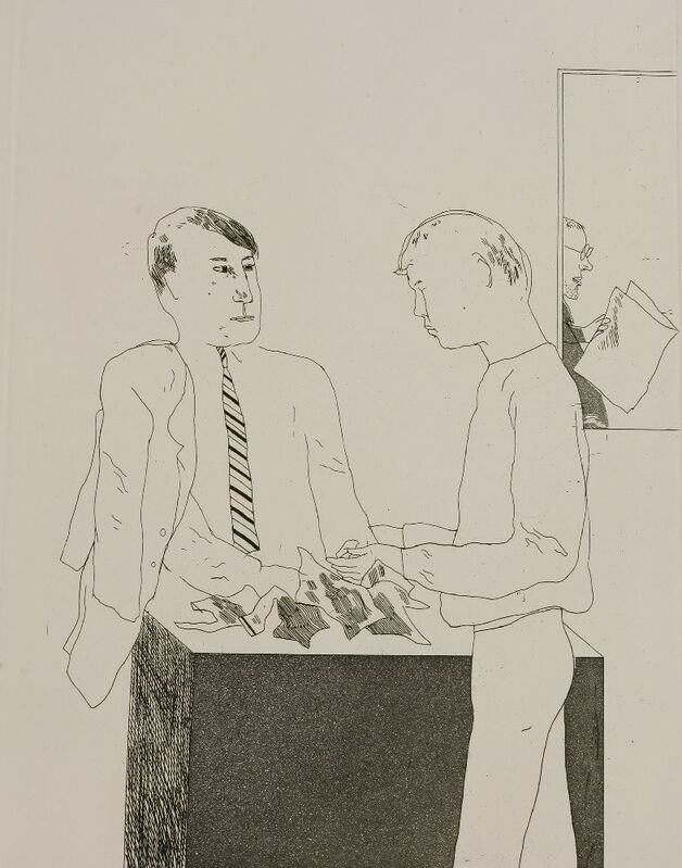 David Hockney, ‘He Enquired After the Quality (Sac 55)’, 1966, Print, Etching, Sworders