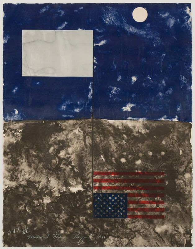 James Rosenquist, ‘Mirrored American Flag’, 1971, Print, Lithograph in colors with Mylar foil, Heritage Auctions