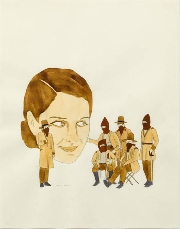 Marcel Dzama, ‘Untitled’, Drawing, Collage or other Work on Paper, Watercolor on paper, Galerie Van der Planken
