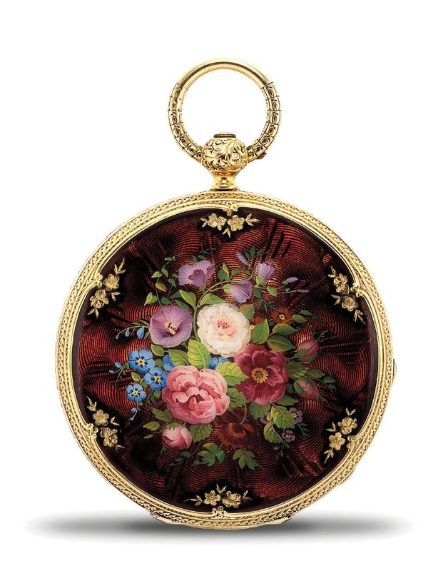 Patek Philippe, ‘A very fine and attractive yellow gold and enamel openfaced pocket watch, retailed by H. B. Stanwood & Co., Boston’, 1853, Fashion Design and Wearable Art, 18k yellow gold and enamel, Phillips