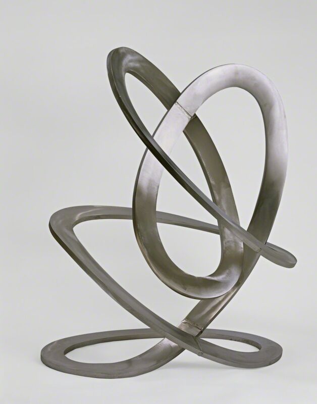 Arthur Carter, ‘Elliptical Loops ’, 2005, Sculpture, Sanded stainless steel on wood base, Leila Heller Gallery